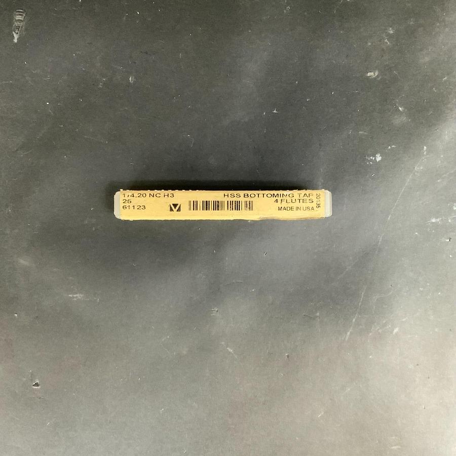 Used GREENFIELD GTD 61123 1/4-20 NC H3 4-FLUTE HSS BOTTOMING TAP ($12 OBO)