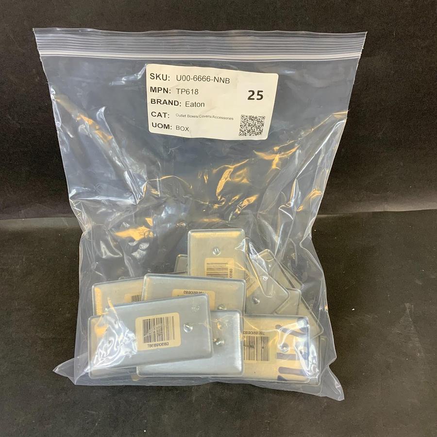 EATON CROUSE-HINDS TP618 UTILITY BOX COVER - SET OF 25 ($20 OBO)
