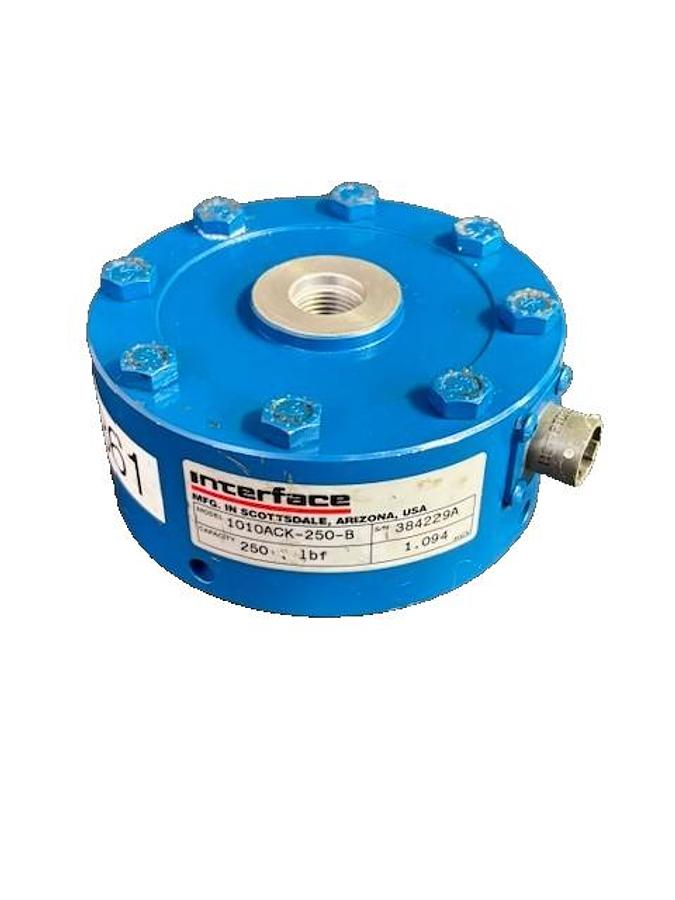 Used INTERFACE 1010ACK-250-B LOAD CELL