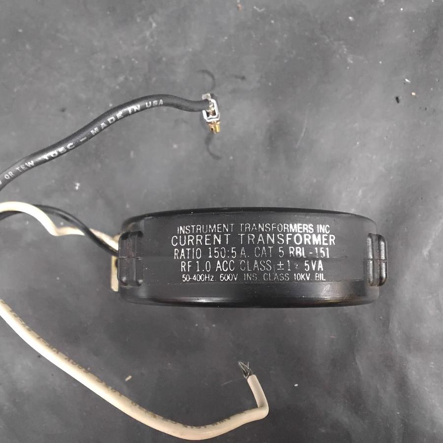 Used INSTRUMENT TRANSFORMERS RBL-151 CURRENT TRANSFORMER ($30 OBO)