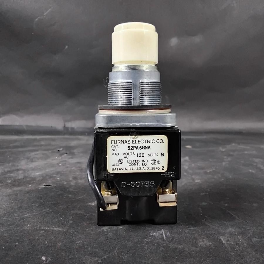 Used FURNAS 52PA5GNA WHITE PUSHBUTTON ($12 OBO)