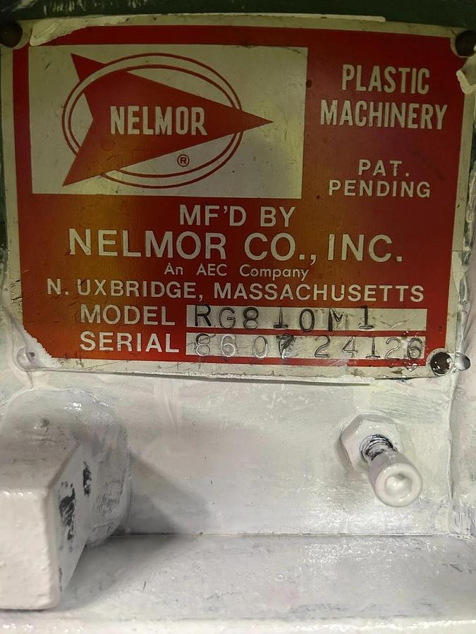 Refurbished Nelmor Plastic Granulator RG810M1 - REFURBISHED 2025 ($2,500 OBO)