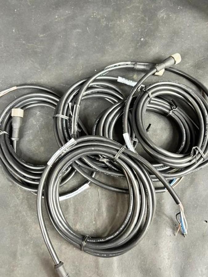 Used BANNER ENGINEERING MQD1-506 SENSOR CONNECTION CABLE - GROUP OF 5