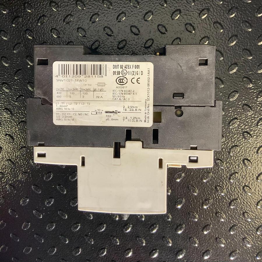 Used SIEMENS 3RV1021-1FA10 ($79.99/EACH OBO)