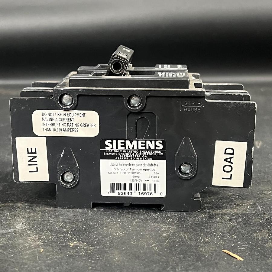 Used SIEMENS BQ2B050QXD CIRCUIT BREAKER ($45 OBO)
