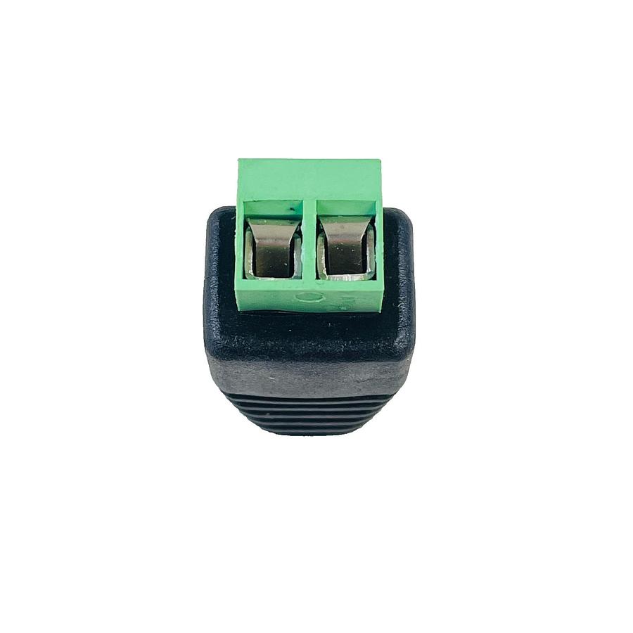 Used SECO-LARM ENFORCER CA-121T FEMALE RCA TO 2-PIN SCREW TERMINAL ADAPTER