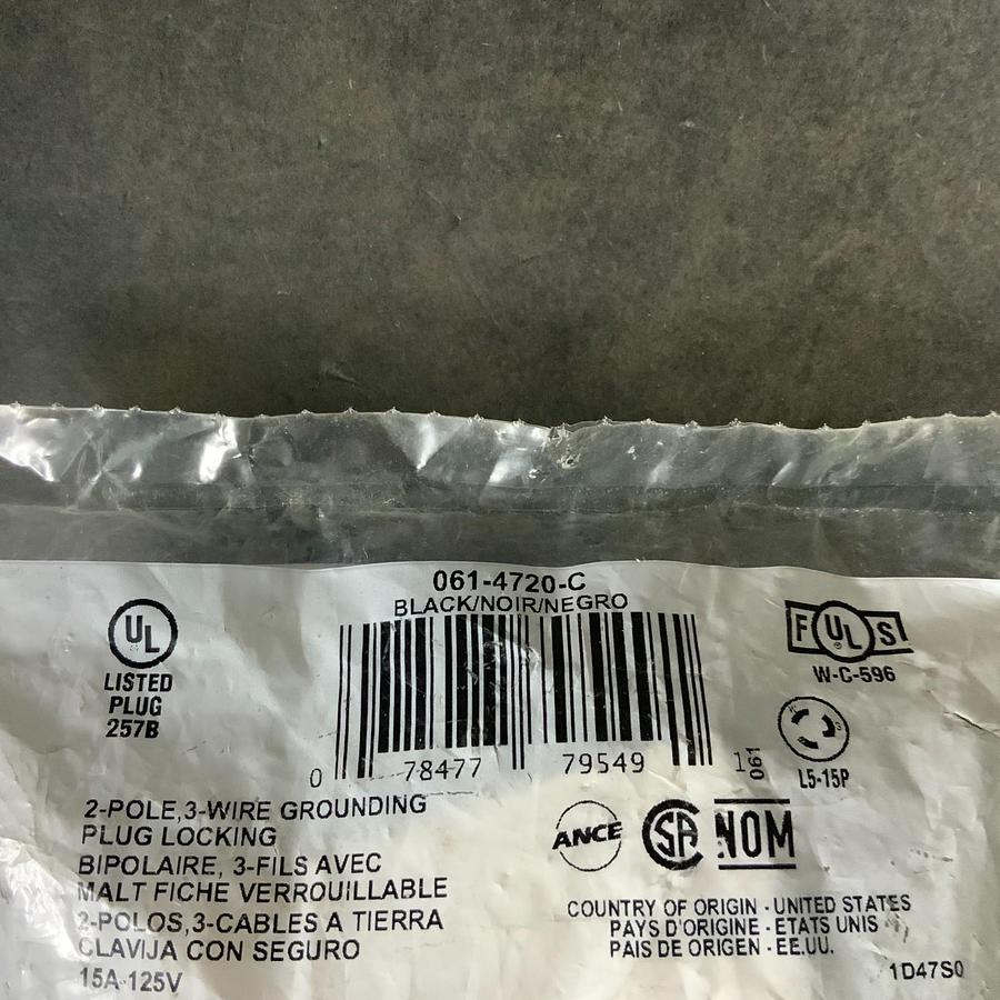 Used LEVITON 061-4720-C LOCKING PLUG ($10 OBO)