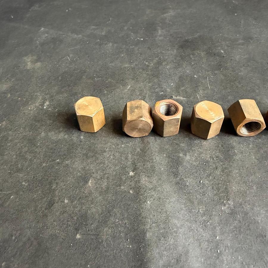 Used MSC 1/8” BLK END CAP - SET OF 10