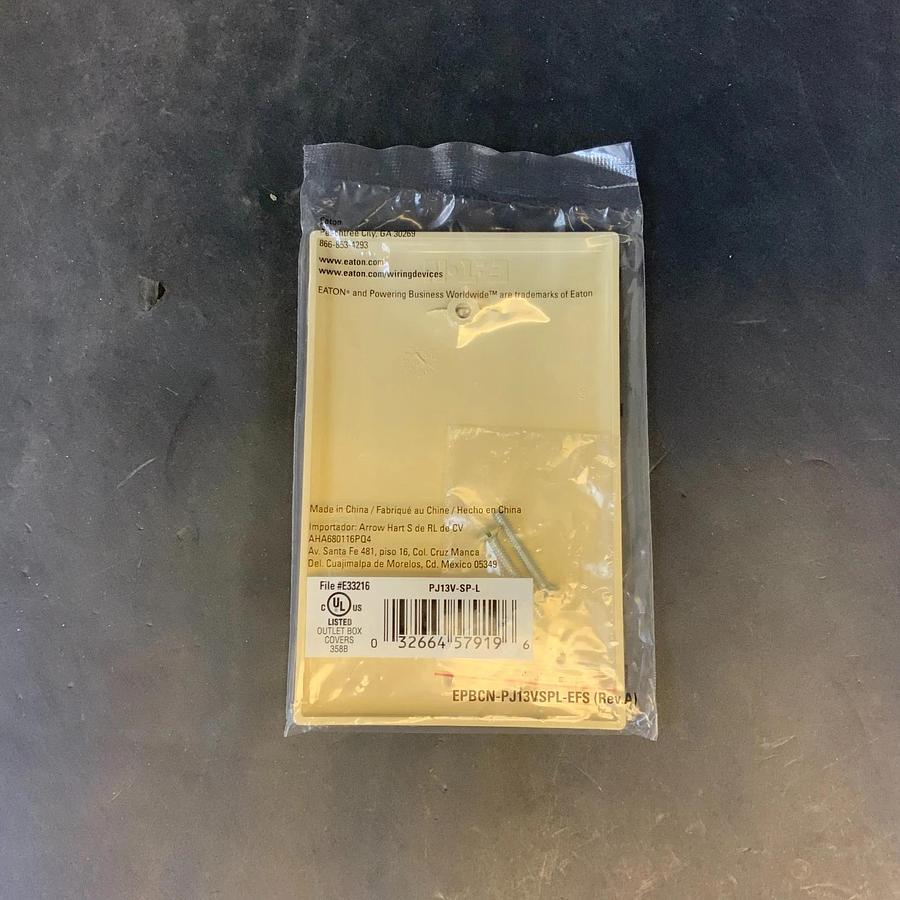 EATON PJ13V-SP-L WALLPLATE ($5 OBO)