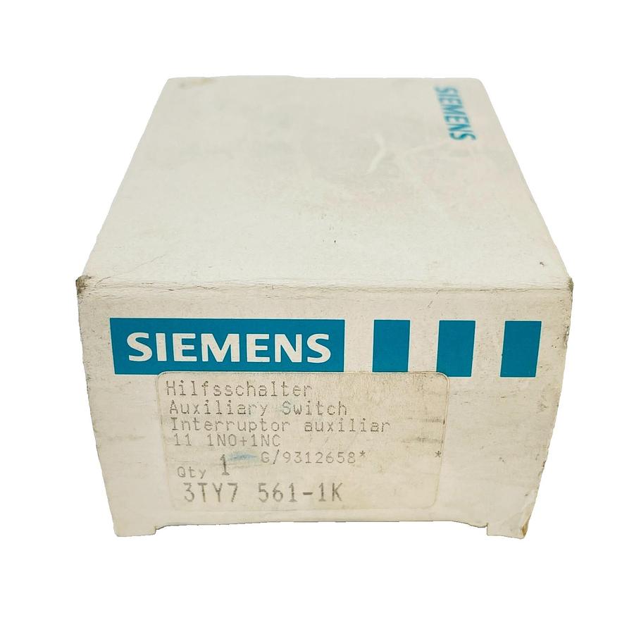 Used SIEMENS 3TY7 561-1K AUXILIARY SWITCH 11 1NO+1NC NEW OPEN BOX FULLY FUNCTIONAL