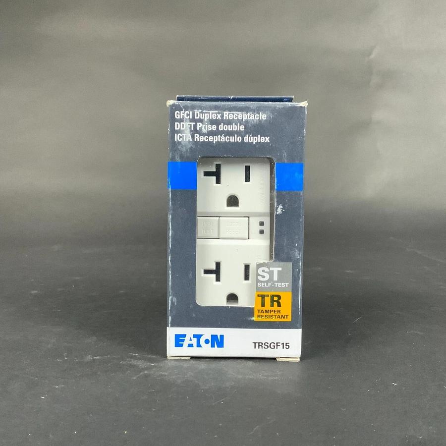 Used EATON TRSGF15 WALL OUTLET - WHITE ($9.50) - LOT OF 85