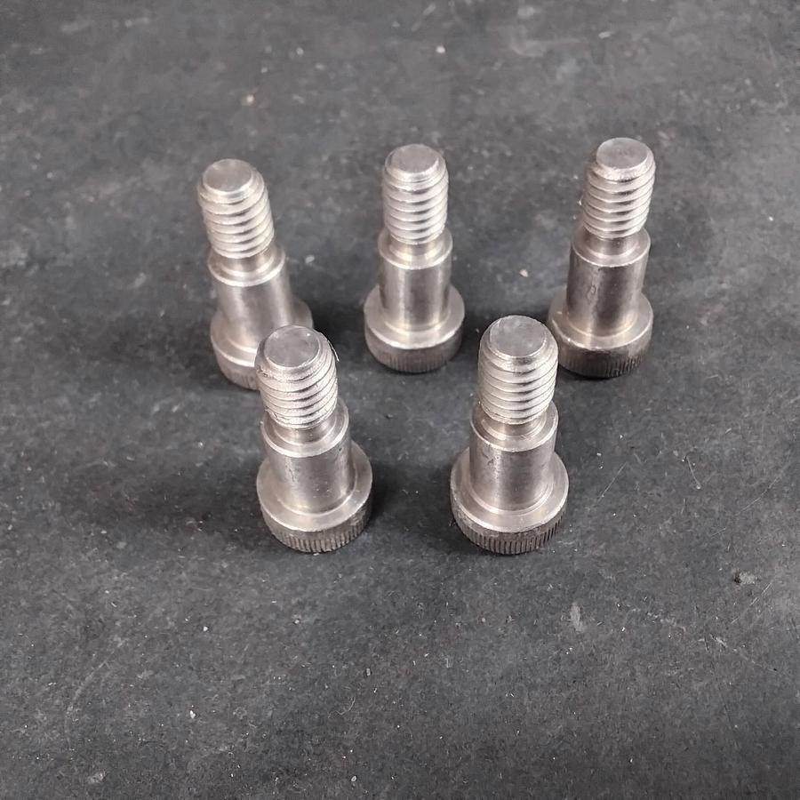 Used BOX OF 5 SHOULDER BOLTS 3/8-INCH BY 1/2-INCH ($7 OBO)