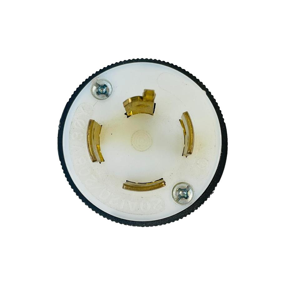 Used HUBBELL HBL7411C TWIST LOCK MALE PLUG 20A 120/208VAC REFURBISHED EXCELLENT