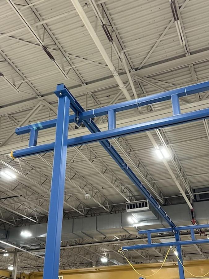 Used Bridge Crane-Gorbel 1/2TON CAP- 28'-0"L x 20'-8"W x 14'-7 1/2"H (Ready to Ship!)