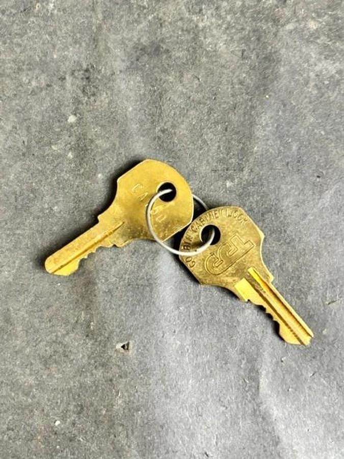Used CORBIN CABINET LOCK CAT50 REPLACEMENT KEYS