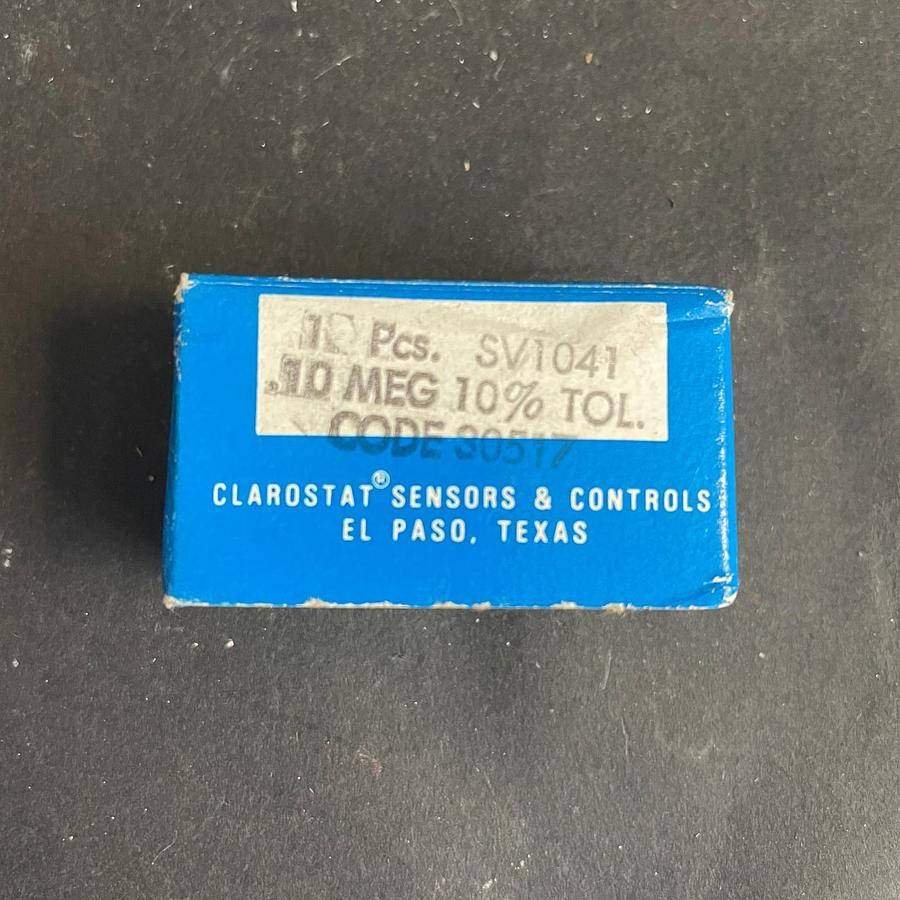 Used CLAROSTAT SV1041 ROTARY POTENTIOMETER CLARO TYPE 3 100K OHM 9332 OEM