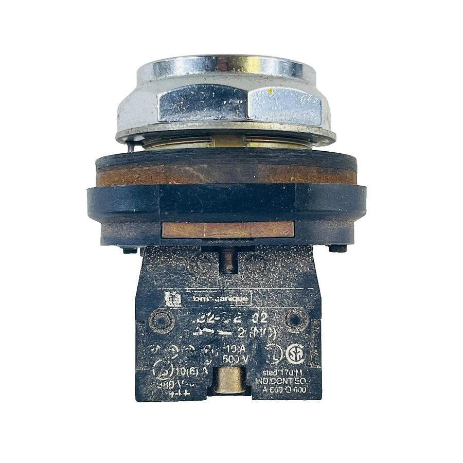 Used TELEMECANIQUE ZB2-BE102 PUSHBUTTON SWITCH 22MM RED FLUSH 1NC 10A 500V