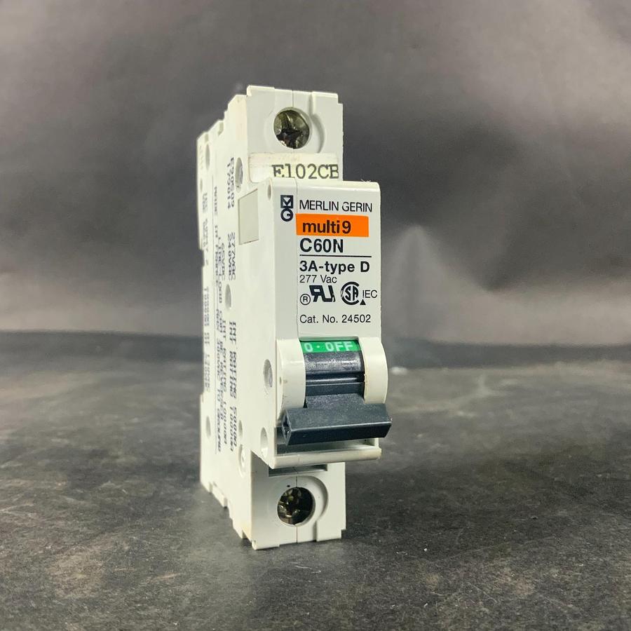 Used MERLIN GERIN MULTI9 C60N 3A-TYPE D CIRCUIT BREAKER ($15 OBO)