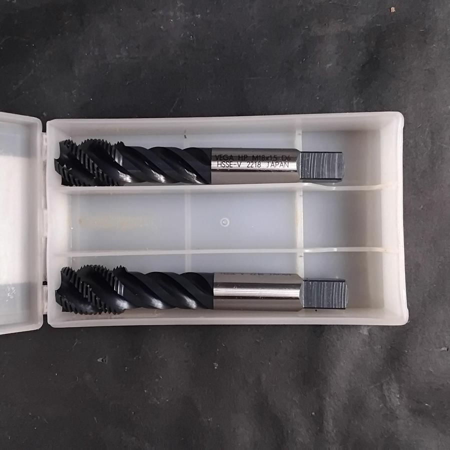 Used VEGATAPS M18X1.5 STRAIGHT FLUTE TAP - SET OF 2 ($40 OBO)