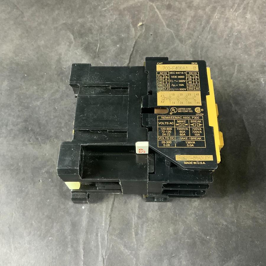 Used ALLEN BRADLEY 700-F400A1 B CONTACTOR 110-120V 50-60HZ ($10 OBO)