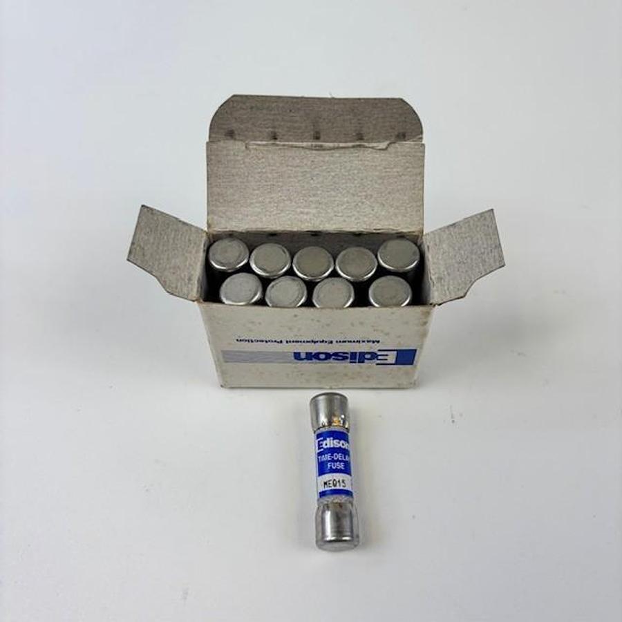 Used EDISON MEQ15 FUSES - SET OF 10