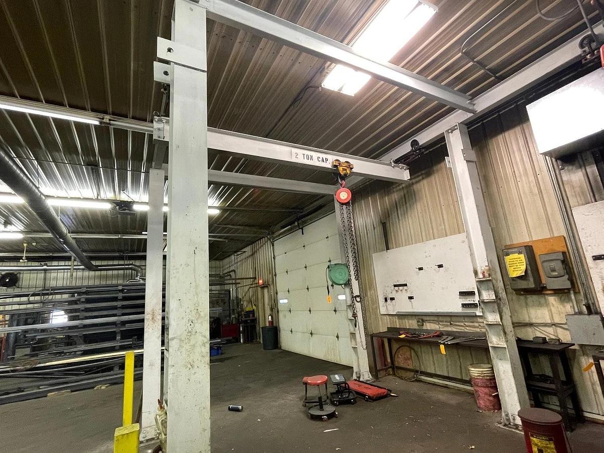 Used Freestanding Bridge Crane - 8'L x 10'W x 12'T - 2 Ton Capacity - ($20,500 OBO)