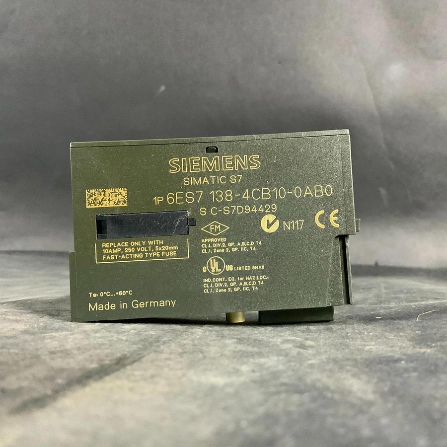 Used SIEMENS 6ES7 138-4CB10-0AB0 SIMATIC 7 POWER MODULE ($15 OBO)