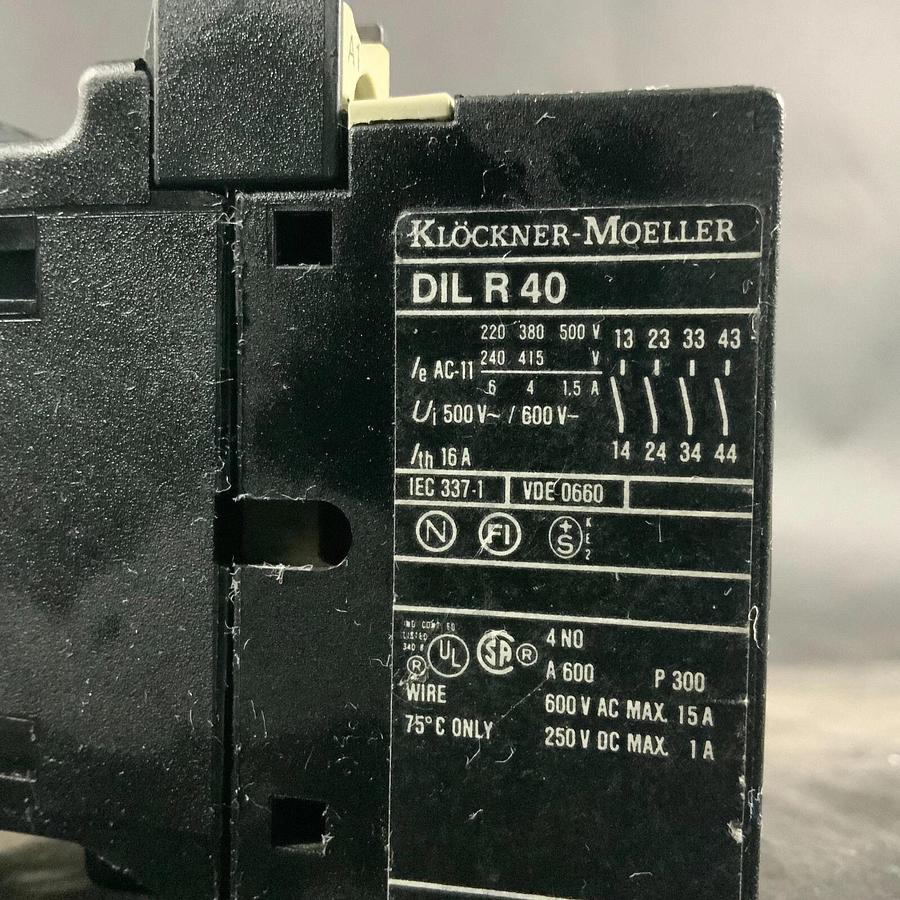 Used KLOCKNER MOELLER DILR40 CONTACTOR ($40 OBO)