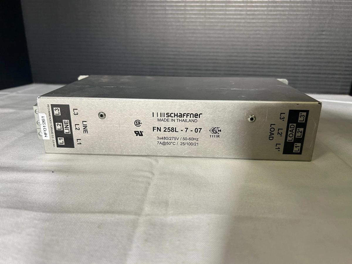 Used SCHAFFNER FN 258L-7-07 Noise Filters ($64.99/ea) (Lot of 7)