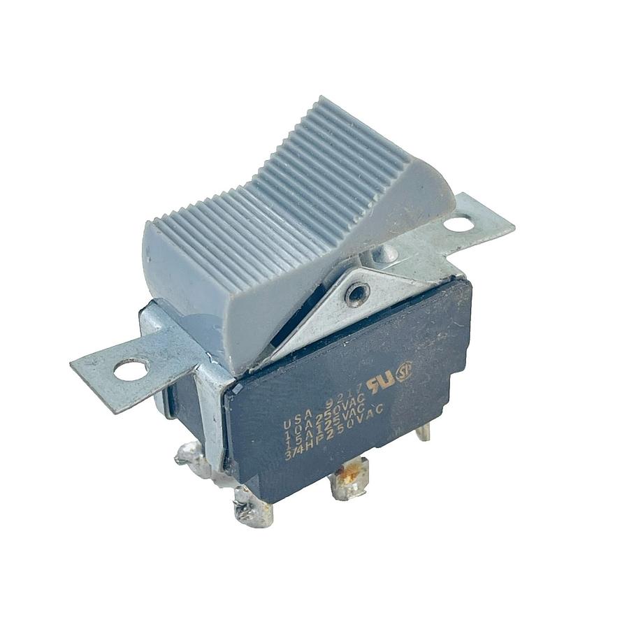 Used CUTLER HAMMER ROCKETTE 8050/8055 GRAY PADDLE SWITCH DPDT 15A 125VAC 10A 250VAC