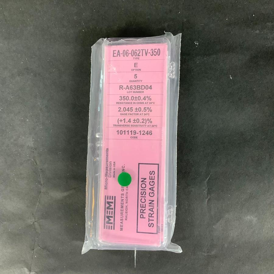Used MICRO-MEASUREMENTS EA-06-062TV-350 PRECISION STRAIN GAUGE - BOX OF 5 ($25 OBO)