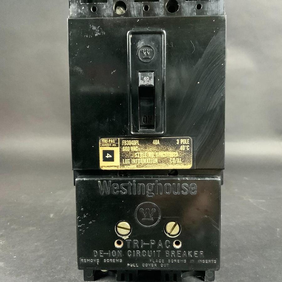 Used WESTINGHOUSE FB3040PL CIRCUIT BREAKER ($95 OBO)