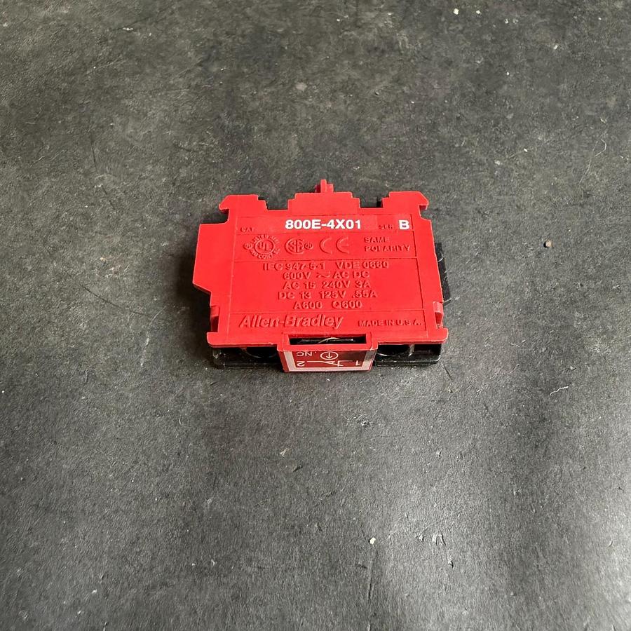 Used ALLEN BRADLEY 800E-4X01 SERIES B CONTACT BLOCK ($12 OBO)