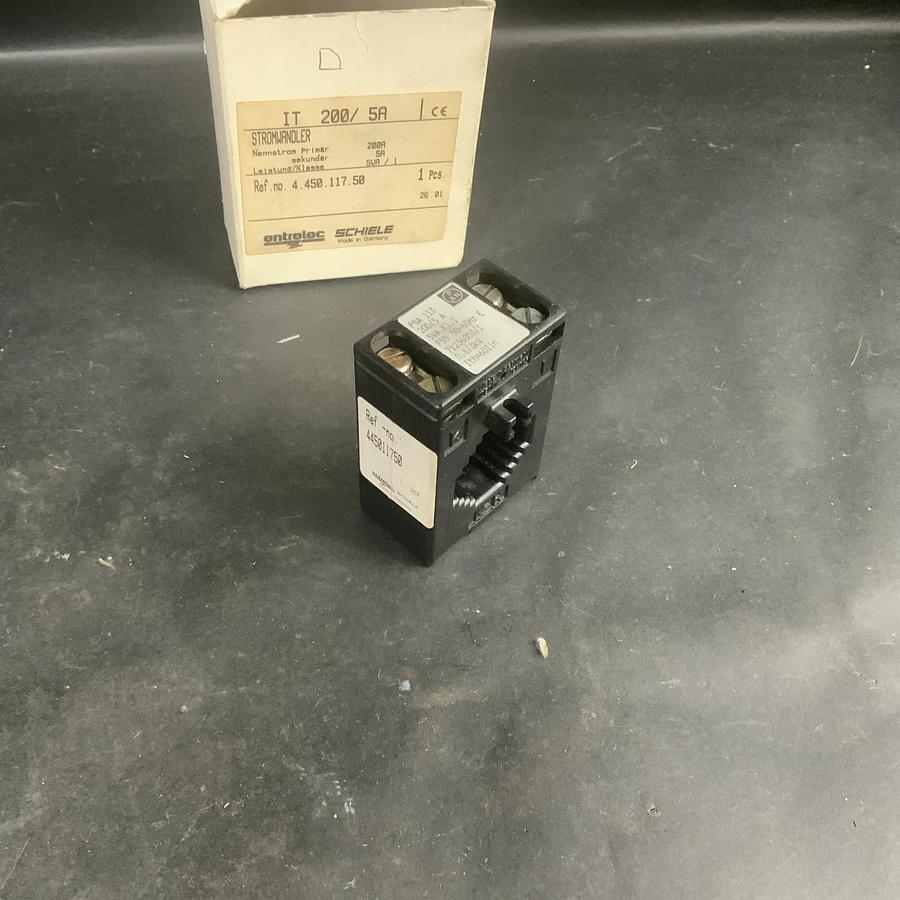 Used ENTRELEC SCHIELE PSA 113 200/5A CURRENT TRANSFORMER REF.4.450.117.50 ($30 OBO)