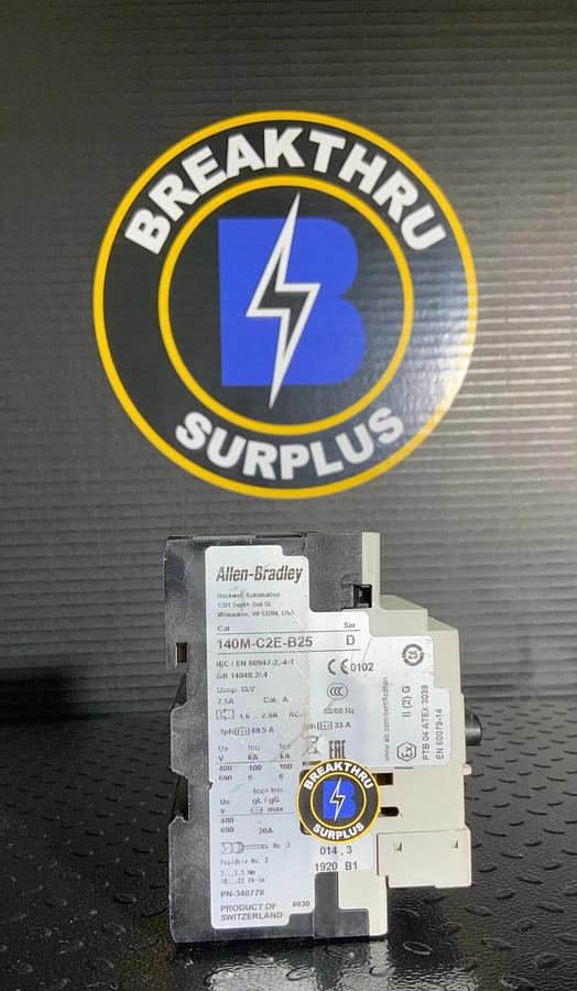 Used ALLEN BRADLEY 140M-D8N-C10 ($24.99/EACH OBO)