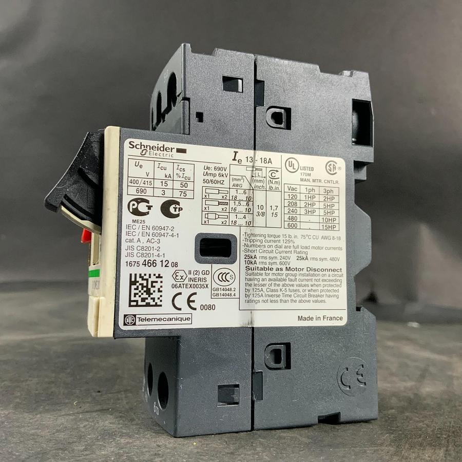 Used SCHNEIDER ELECTRIC GV2ME20 MOTOR CIRCUIT BREAKER ($20 OBO)