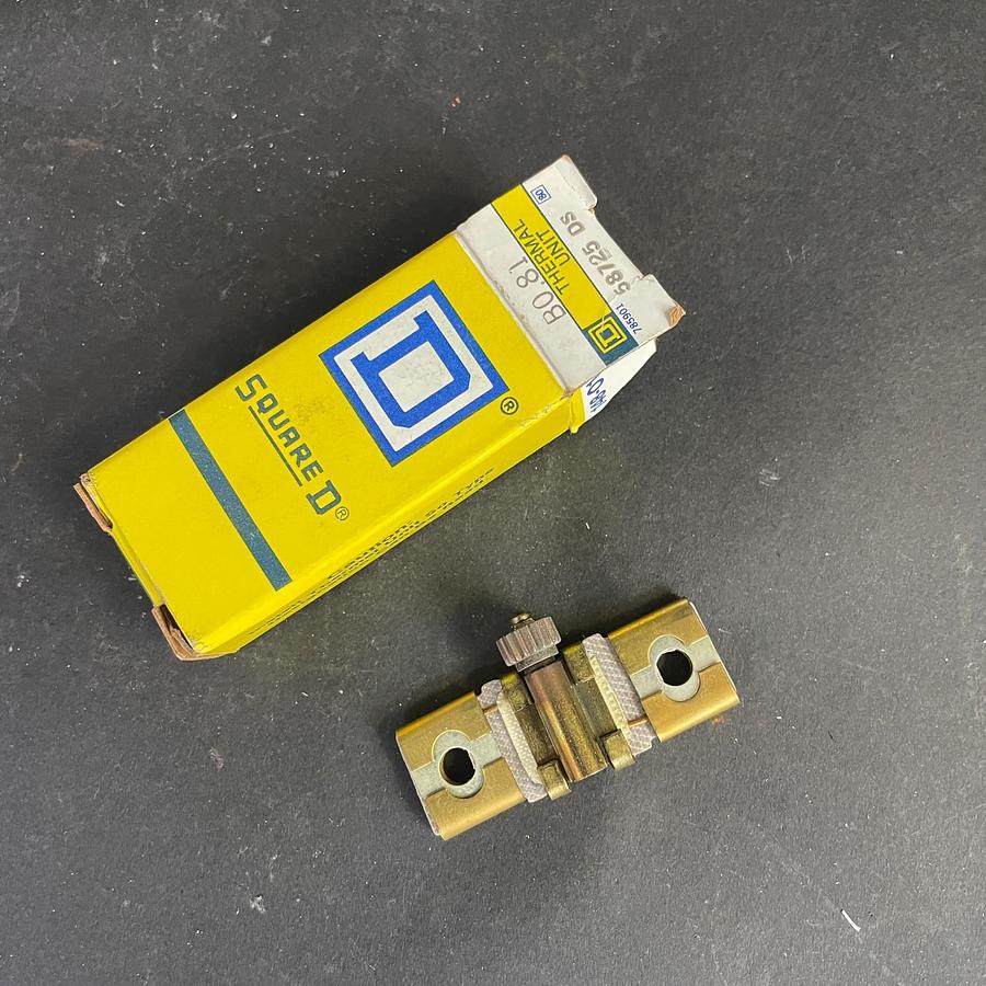 Used SQUARE D B081 THERMAL OVERLOAD RELAY UNIT CLASS 20 OEM USA
