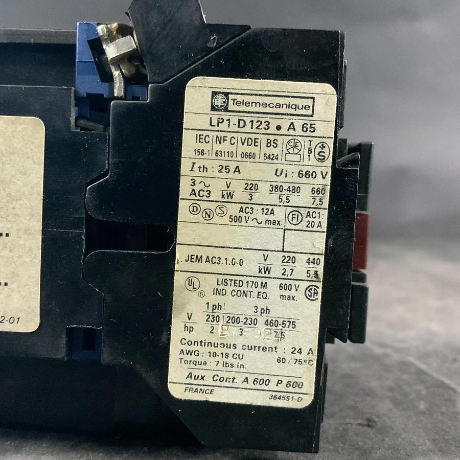 Used TELEMECANIQUE LP1-D123 CONTACTOR ($45 OBO)
