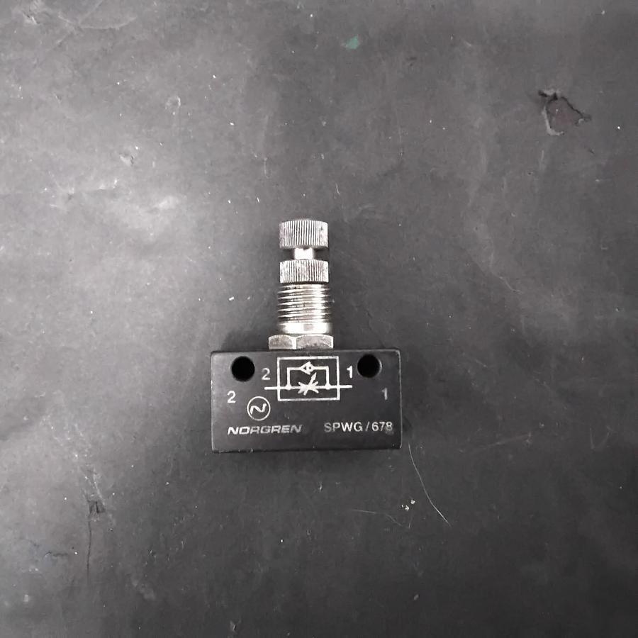 Used NORGREN M/678 SPEED CONTROL VALVE ($5 OBO)