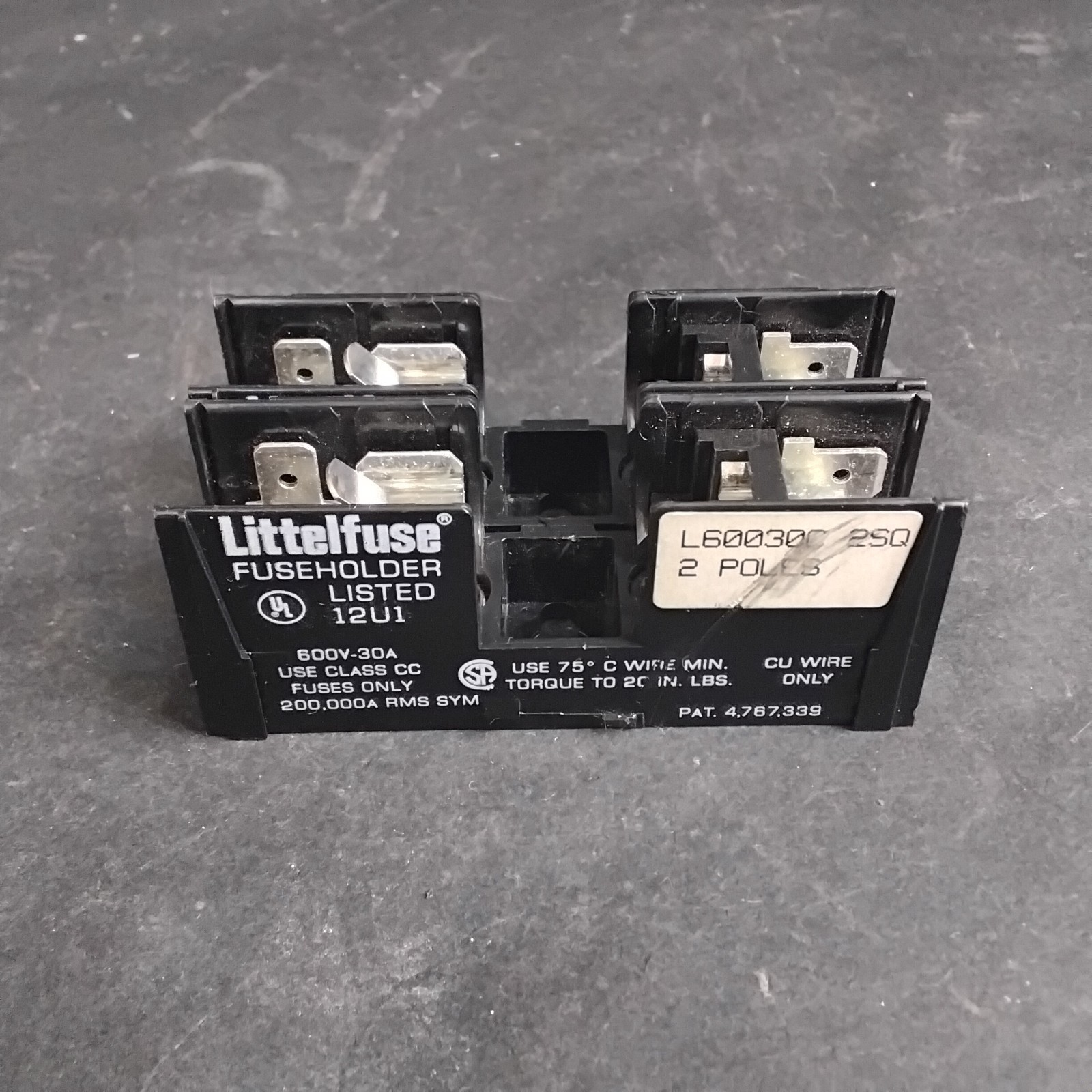 Used LITTELFUSE L60030C-2SQ FUSE BLOCK ($9 OBO)