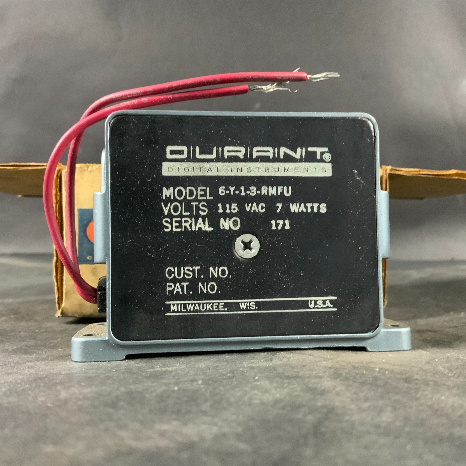 DURANT 6-Y-1-3-RMFU COUNTER ($100 OBO)