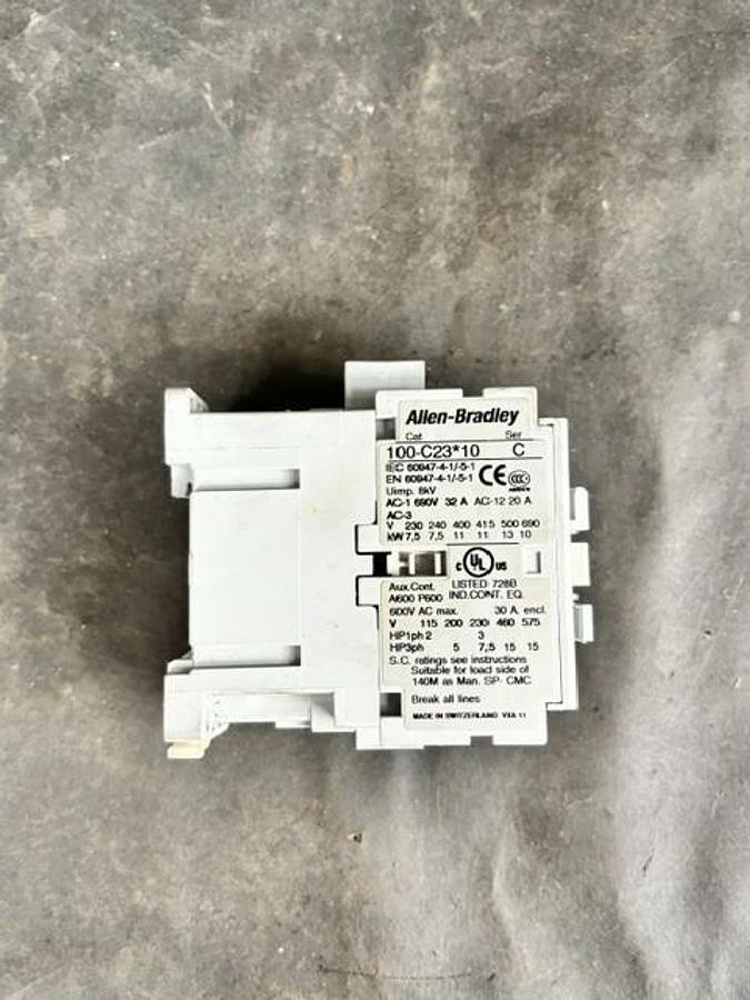 Used ALLEN BRADLEY 100-C23*10 C SERIES CONTACTOR