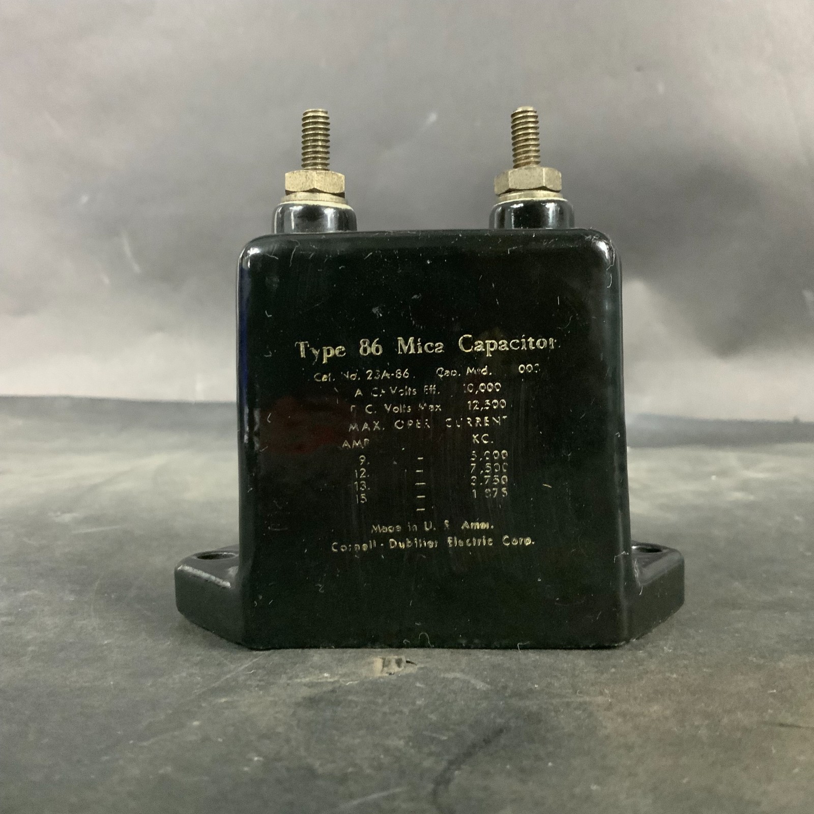 Used CORNELL-DUBILIER 23A-86 MICA CAPACITOR ($40 OBO)