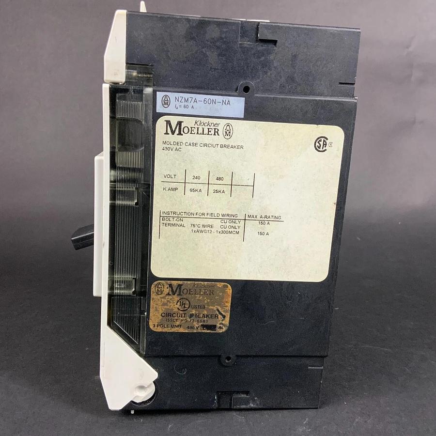 Used MOELLER NZM7A 60N NA CIRCUIT BREAKER ($100 OBO)