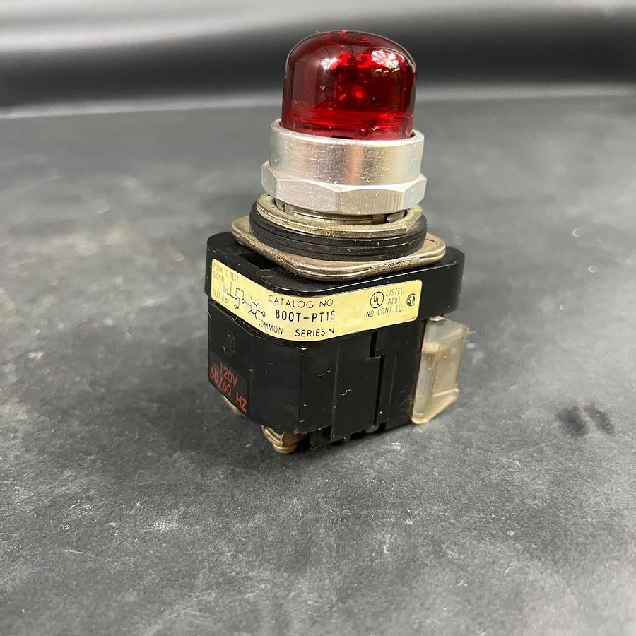 Used ALLEN BRADLEY 800T-PT16 SER N RED PUSHBUTTON ($18 OBO)