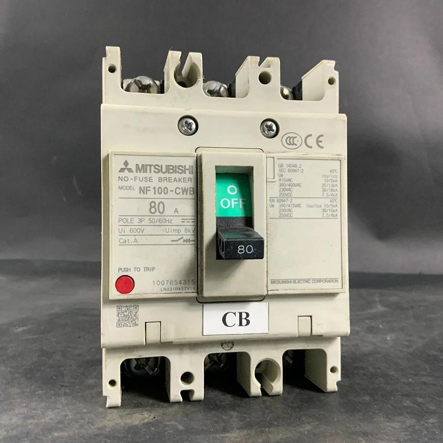 Used MITSUBISHI NF100-CWB 80A NO-FUSE BREAKER ($25 OBO)