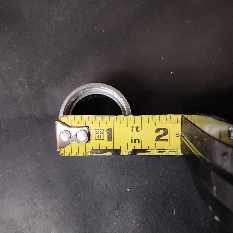 Used KNURLED ALUMINUM THREADED SPACER COUPLING BUSHING-SET OF 2 ($5 OBO)