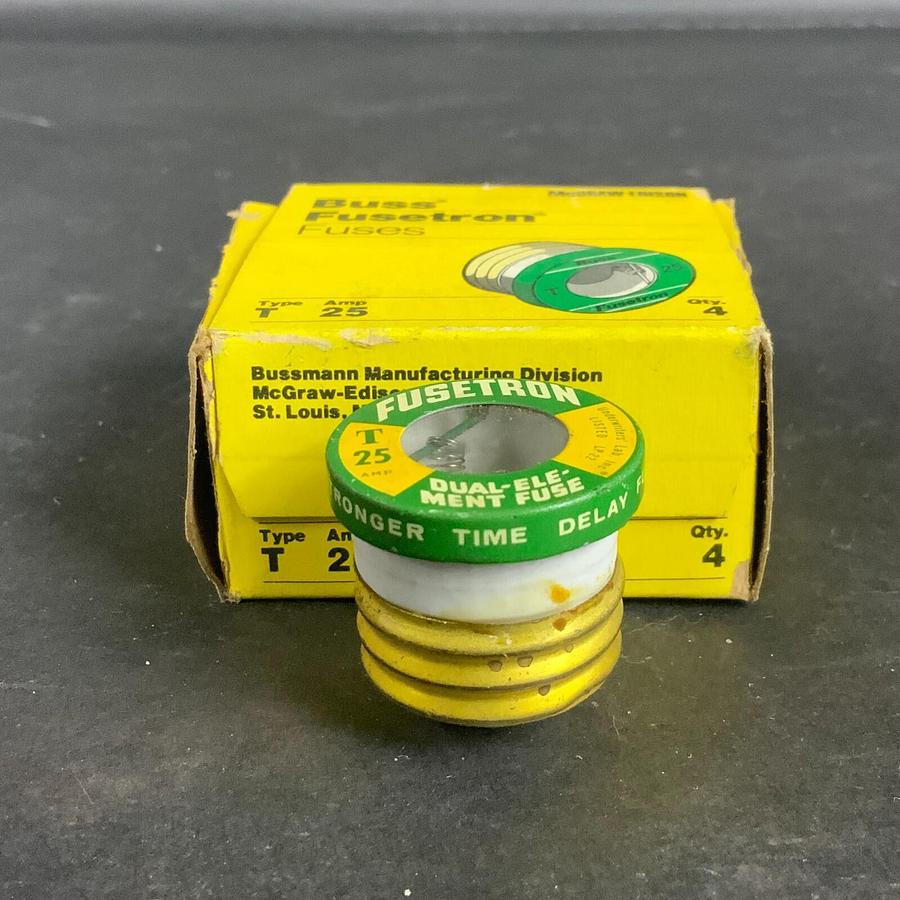 BUSSMANN FUSETRON CARTRIDGE FUSE - BOX OF 4 ($10 OBO)