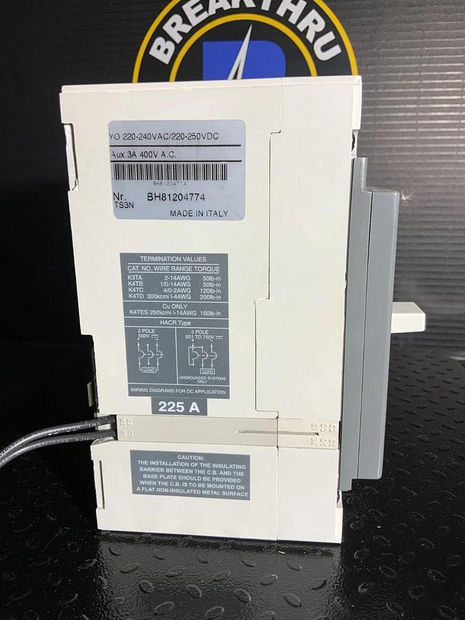 ABB SACE TMAX T3S-225 ($199.99 OBO)