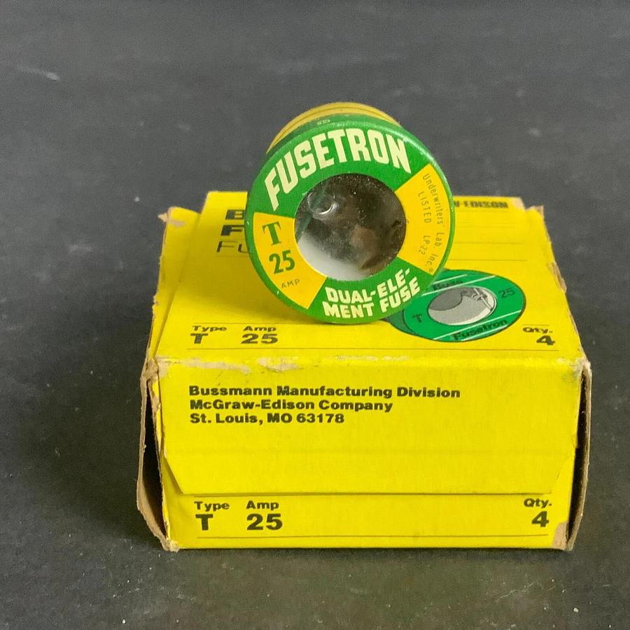 Used BUSSMANN FUSETRON CARTRIDGE FUSE - BOX OF 4 ($10 OBO)